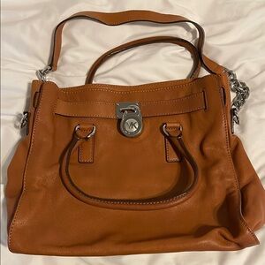 Michael Kors Brown Leather Shoulder Bag